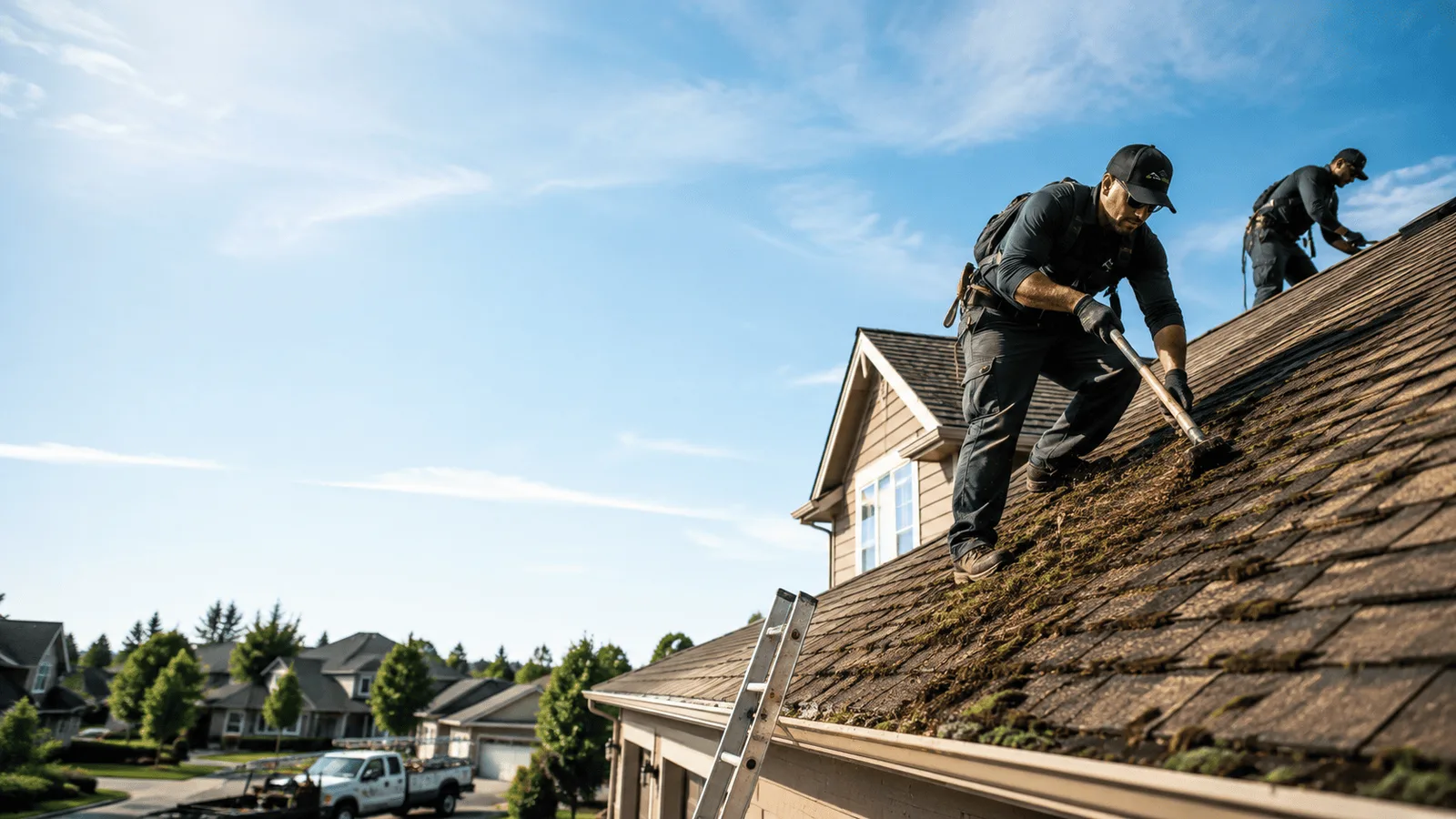 Roof Moss Removal in Clare, MI near me